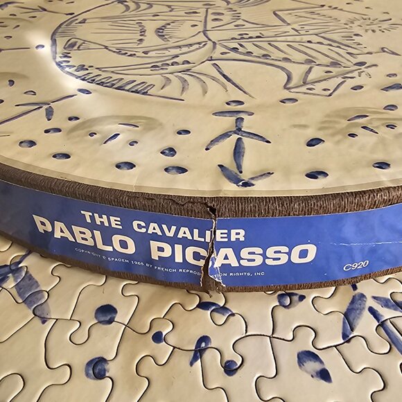 Vintage 1965 Springbok THE CAVALIER Picasso Art Round 100% COMPLETE Puzzle C920 - Picture 6 of 11